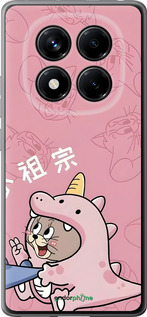 Силиконовый чехол Том и джерри 2 для Xiaomi Redmi Note 14 Pro 4G - 6359u-3808 изображение 