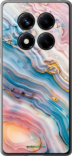 Силиконовый чехол Мрамор красивый для Xiaomi Redmi Note 14 Pro 4G - 6376u-3808 изображение 