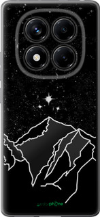 Силиконовый чехол Минималистический горный пейзаж для Xiaomi Redmi Note 14 Pro 4G - 6438u-3808 изображение 