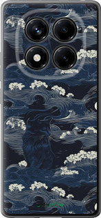 Силіконовий чехол Морська тематика у стилі арт-деко для Xiaomi Redmi Note 14 Pro 4G - 6520u-3808 изображение 