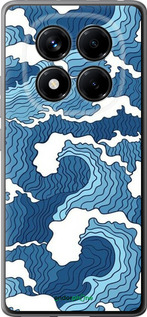 Силіконовий чехол Абстрактний малюнок морських хвиль для Xiaomi Redmi Note 14 Pro 4G - 6538u-3808 изображение 