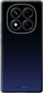 Силиконовый чехол Градиент в тёмно - синем стиле для Xiaomi Redmi Note 14 Pro 4G - 6542u-3808 изображение 