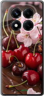 Силиконовый чехол Вишня в шоколаде для Xiaomi Redmi Note 14 Pro 4G - 6698u-3808 изображение 