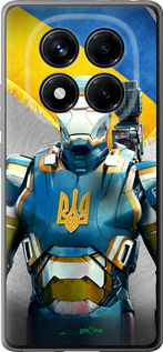 Силиконовый чехол Украинский киборг для Xiaomi Redmi Note 14 Pro 4G - 980u-3808 изображение 