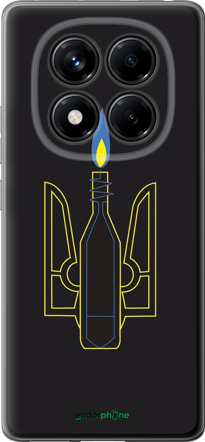 Силиконовый чехол Коктейль Молотова для Xiaomi Redmi Note 14 Pro 4G - 1044u-3808 изображение 