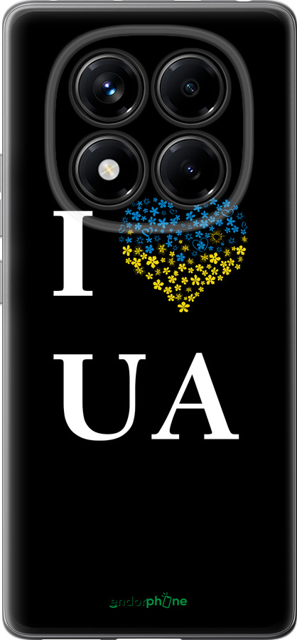 Силиконовый чехол I love UA для Xiaomi Redmi Note 14 Pro 4G - 1112u-3808 изображение 
