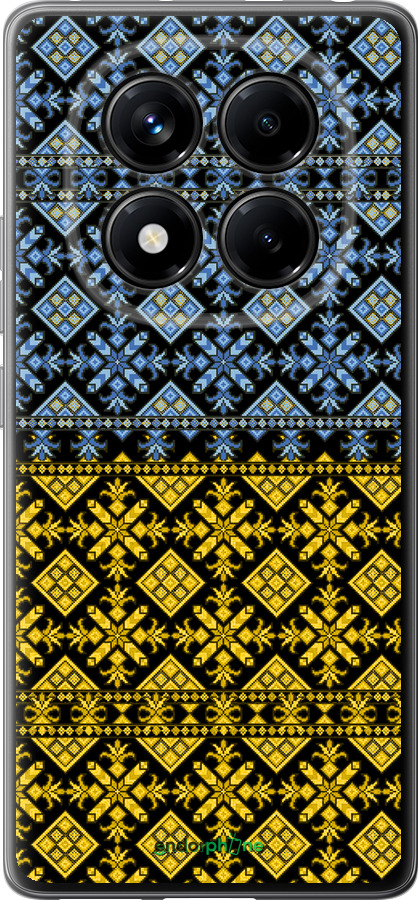 Силиконовый чехол Жовто-блакитна вишиванка для Xiaomi Redmi Note 14 Pro 4G - 1169u-3808 изображение 