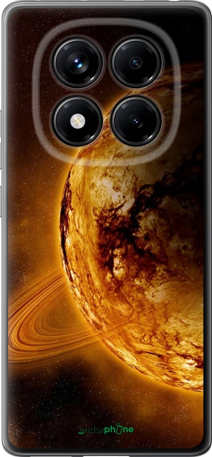Силіконовий чехол Жовтий Сатурн для Xiaomi Redmi Note 14 Pro 4G - 170u-3808 изображение 