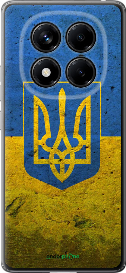 Силиконовый чехол Флаг и герб Украины 2 для Xiaomi Redmi Note 14 Pro 4G - 378u-3808 изображение 
