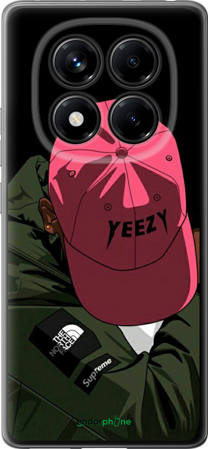 Силиконовый чехол logo de yeezy для Xiaomi Redmi Note 14 Pro 4G - 3995u-3808 изображение 