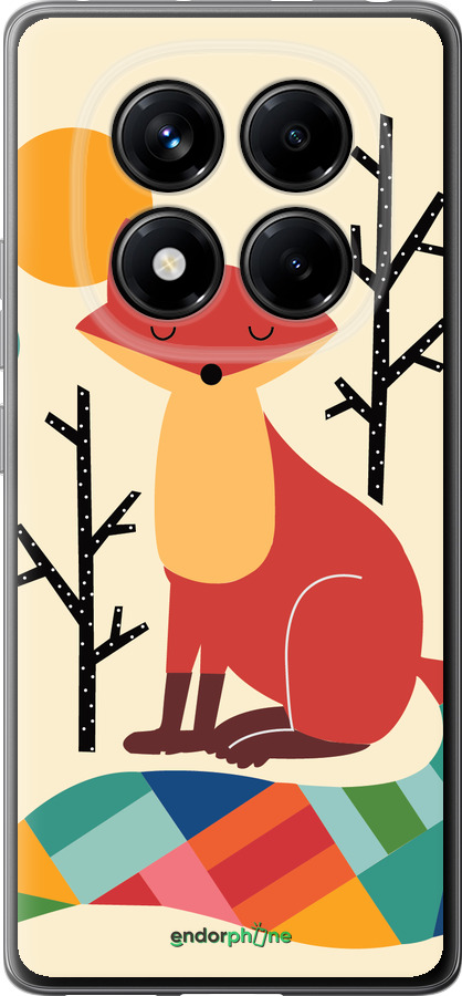 Силиконовый чехол Rainbow fox для Xiaomi Redmi Note 14 Pro 4G - 4010u-3808 изображение 