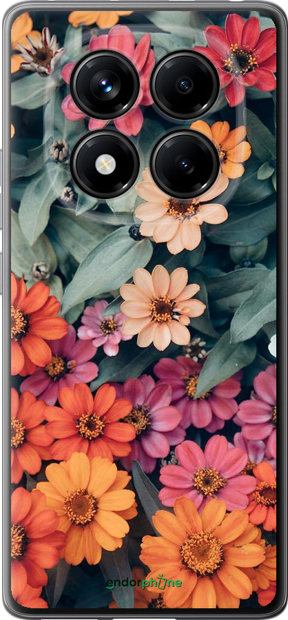 Силиконовый чехол Beauty flowers для Xiaomi Redmi Note 14 Pro 4G - 4050u-3808 изображение 