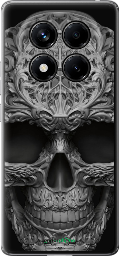 Силиконовый чехол skull-ornament для Xiaomi Redmi Note 14 Pro 4G - 4101u-3808 изображение 