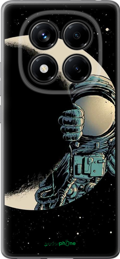 Силиконовый чехол Астронавт для Xiaomi Redmi Note 14 Pro 4G - 4134u-3808 изображение 