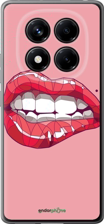 Силиконовый чехол Sexy lips для Xiaomi Redmi Note 14 Pro 4G - 4174u-3808 изображение 