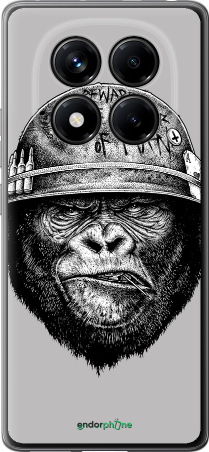 Силиконовый чехол military monkey для Xiaomi Redmi Note 14 Pro 4G - 4177u-3808 изображение 