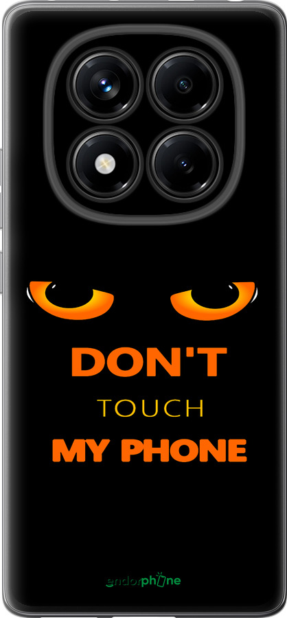 Силиконовый чехол Don't touch the phone для Xiaomi Redmi Note 14 Pro 4G - 4261u-3808 изображение 