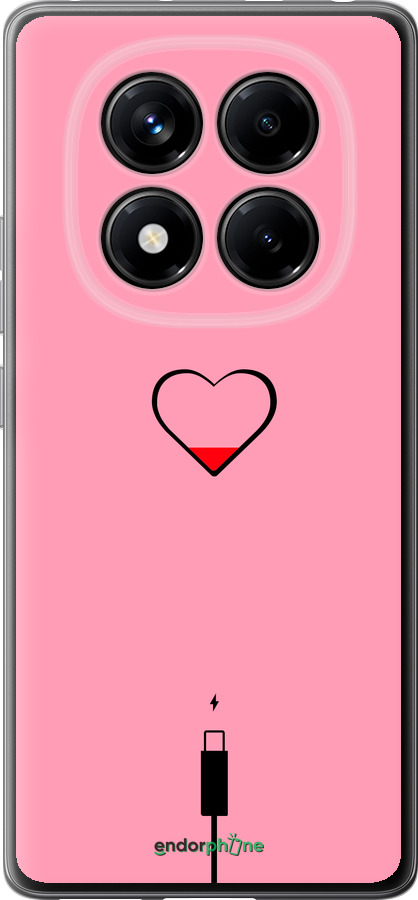 Силиконовый чехол Подзарядка сердца1 для Xiaomi Redmi Note 14 Pro 4G - 4275u-3808 изображение 