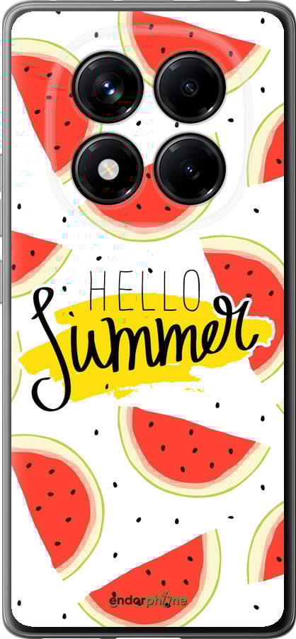 Силиконовый чехол Hello Summer для Xiaomi Redmi Note 14 Pro 4G - 4356u-3808 изображение 
