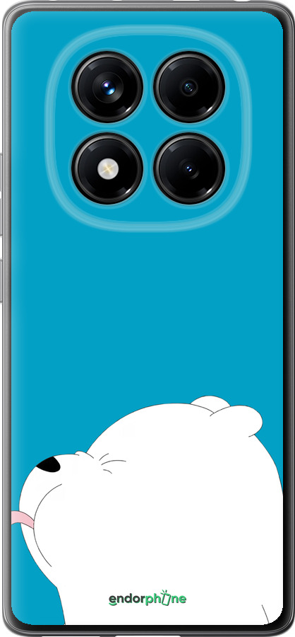 Силиконовый чехол Мишка 1 для Xiaomi Redmi Note 14 Pro 4G - 4358u-3808 изображение 