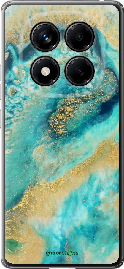 Силиконовый чехол Green marble для Xiaomi Redmi Note 14 Pro 4G - 4365u-3808 изображение 