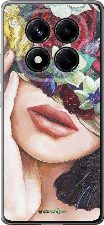 Силиконовый чехол Head Flower для Xiaomi Redmi Note 14 Pro 4G - 4460u-3808 изображение 