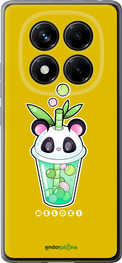 Силиконовый чехол Панда 1 для Xiaomi Redmi Note 14 Pro 4G - 4558u-3808 изображение 