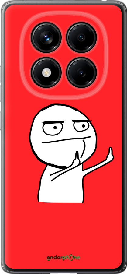 Силиконовый чехол Мем для Xiaomi Redmi Note 14 Pro 4G - 4578u-3808 изображение 