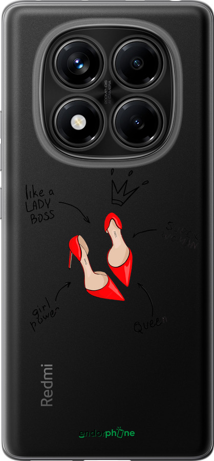 Силіконовий чехол Жінка для Xiaomi Redmi Note 14 Pro 4G - 4599u-3808 изображение 