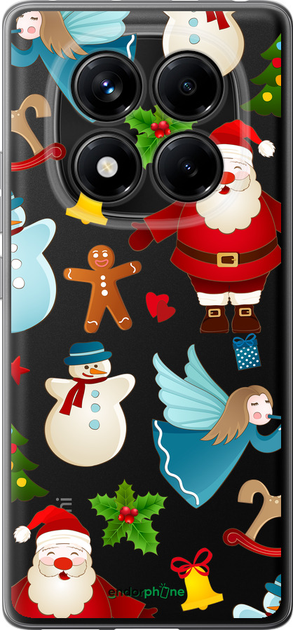Силиконовый чехол Новогодний 1 для Xiaomi Redmi Note 14 Pro 4G - 4614u-3808 изображение 