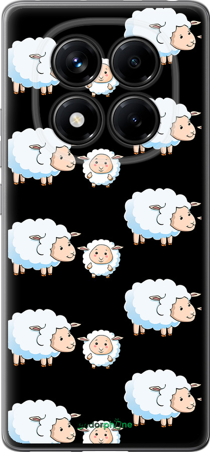 Силиконовый чехол Овечки1 для Xiaomi Redmi Note 14 Pro 4G - 4637u-3808 изображение 