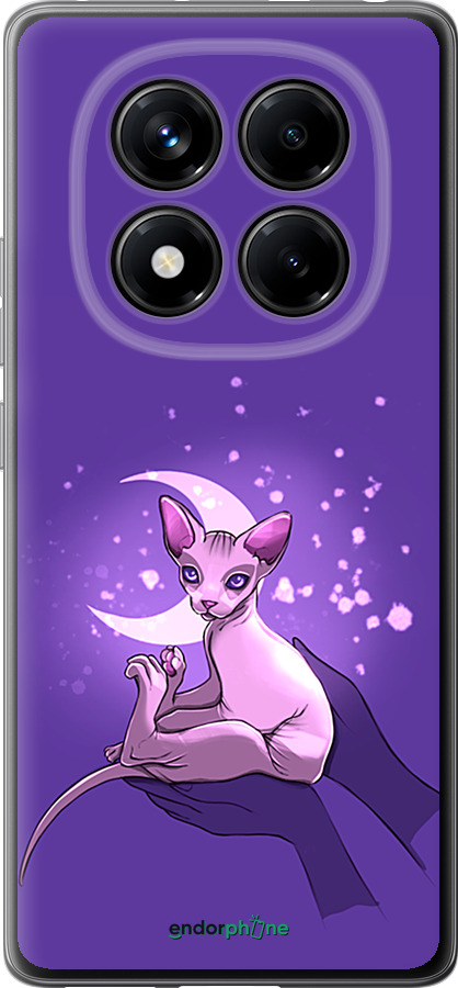 Силиконовый чехол Кот2 для Xiaomi Redmi Note 14 Pro 4G - 4676u-3808 изображение 
