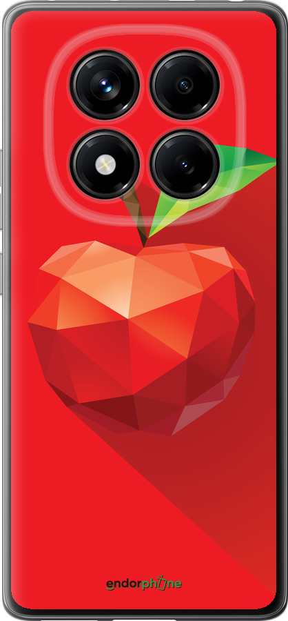 Силиконовый чехол Яблоко для Xiaomi Redmi Note 14 Pro 4G - 4696u-3808 изображение 