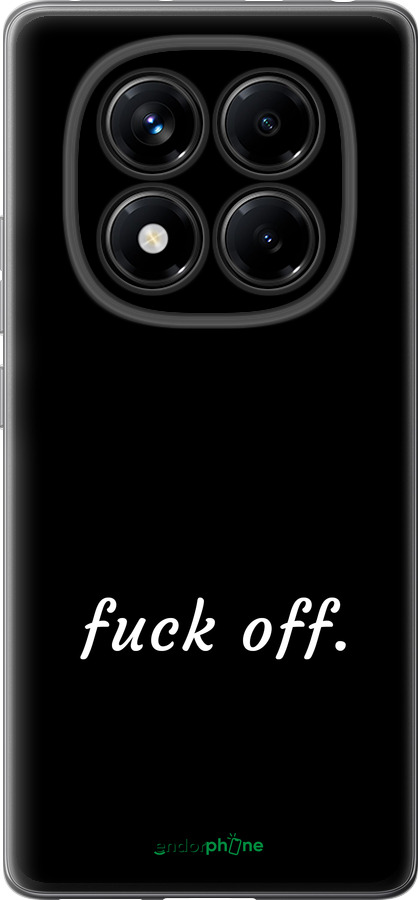 Силіконовий чехол Fuck off для Xiaomi Redmi Note 14 Pro 4G - 4731u-3808 изображение 