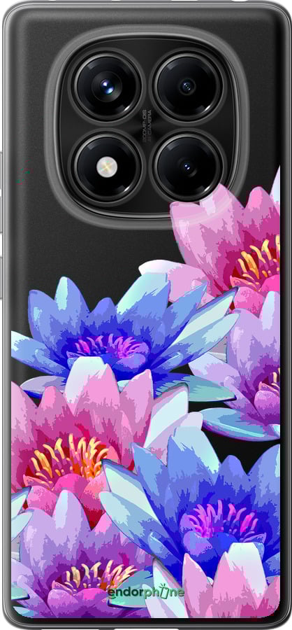 Силиконовый чехол Лотос для Xiaomi Redmi Note 14 Pro 4G - 4862u-3808 изображение 