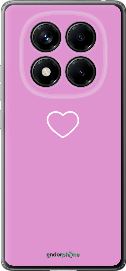 Силиконовый чехол Сердце 2 для Xiaomi Redmi Note 14 Pro 4G - 4863u-3808 изображение 
