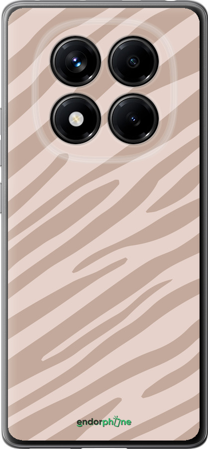 Силиконовый чехол Зебра беж для Xiaomi Redmi Note 14 Pro 4G - 4875u-3808 изображение 
