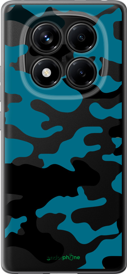 Силиконовый чехол Камуфляж прозрачный фон для Xiaomi Redmi Note 14 Pro 4G - 4877u-3808 изображение 