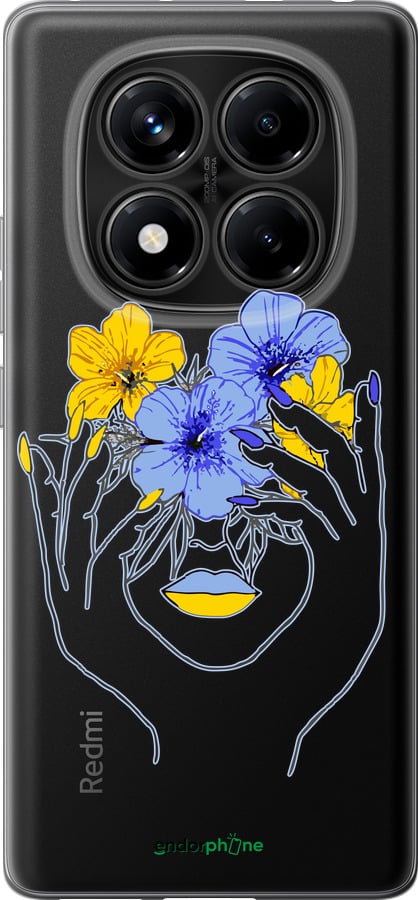 Силиконовый чехол Девушка v4 для Xiaomi Redmi Note 14 Pro 4G - 5276u-3808 изображение 