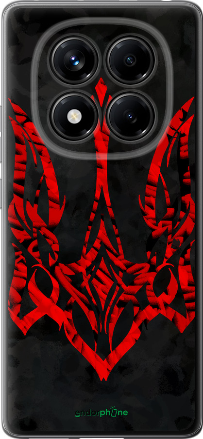 Силиконовый чехол Герб Украины v4 для Xiaomi Redmi Note 14 Pro 4G - 5319u-3808 изображение 