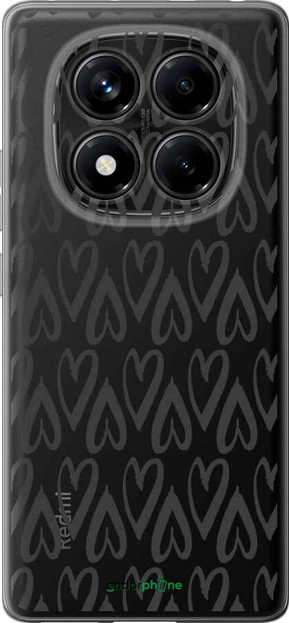 Силіконовий чехол Серця v2 для Xiaomi Redmi Note 14 Pro 4G - 5497u-3808 изображение 