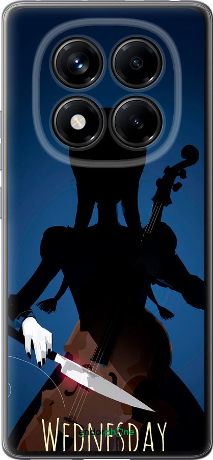 Силіконовий чехол Wednesday для Xiaomi Redmi Note 14 Pro 4G - 5515u-3808 изображение 