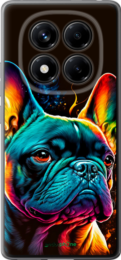 Силиконовый чехол Яркий бульдог для Xiaomi Redmi Note 14 Pro 4G - 5547u-3808 изображение 