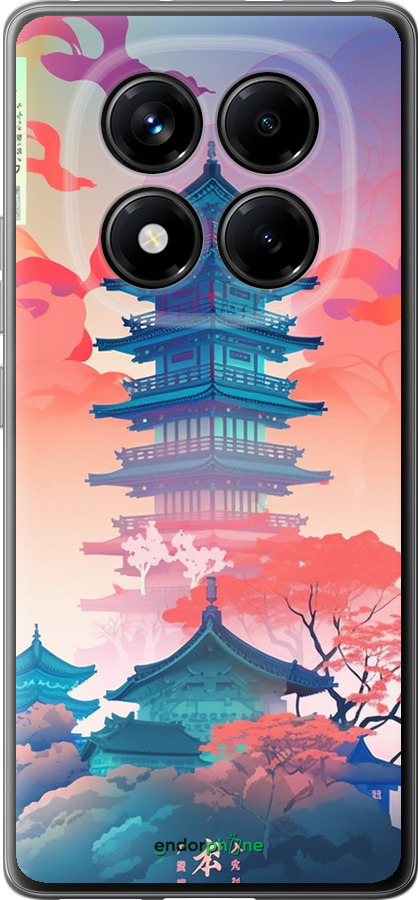 Силіконовий чехол Японія монастир для Xiaomi Redmi Note 14 Pro 4G - 5590u-3808 изображение 