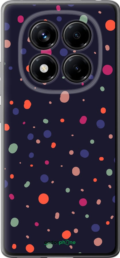 Силиконовый чехол Горошек v2 для Xiaomi Redmi Note 14 Pro 4G - 5599u-3808 изображение 