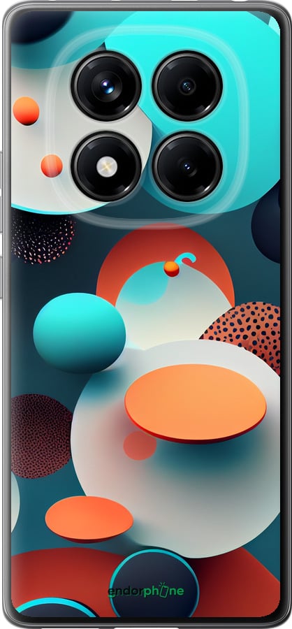 Силіконовий чехол Горошок абстракція для Xiaomi Redmi Note 14 Pro 4G - 5608u-3808 изображение 