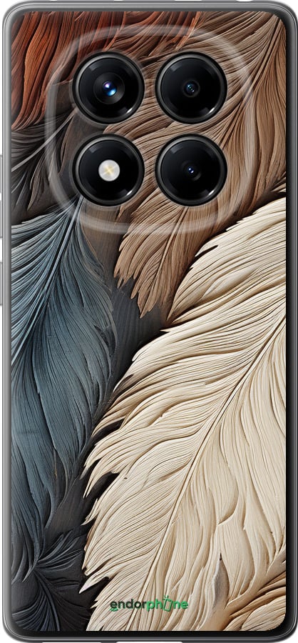 Силиконовый чехол Листья в стиле бохо для Xiaomi Redmi Note 14 Pro 4G - 5643u-3808 изображение 
