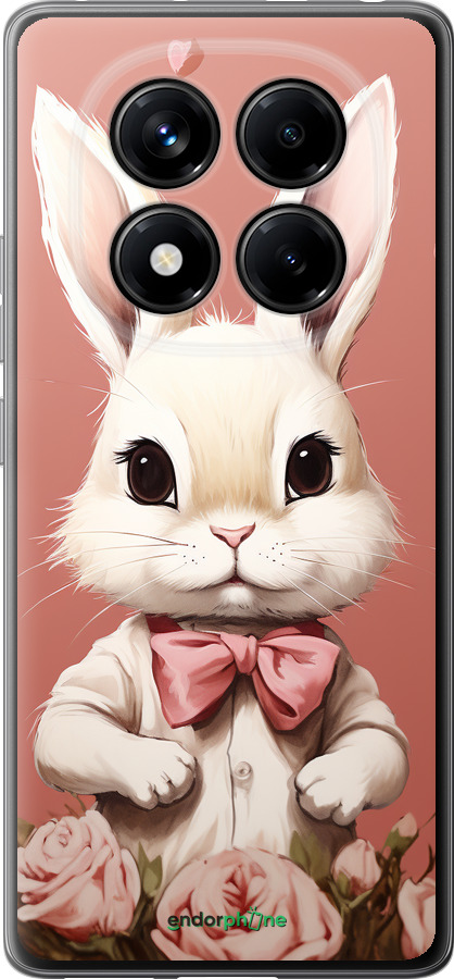 Силиконовый чехол Зайчик для Xiaomi Redmi Note 14 Pro 4G - 5669u-3808 изображение 
