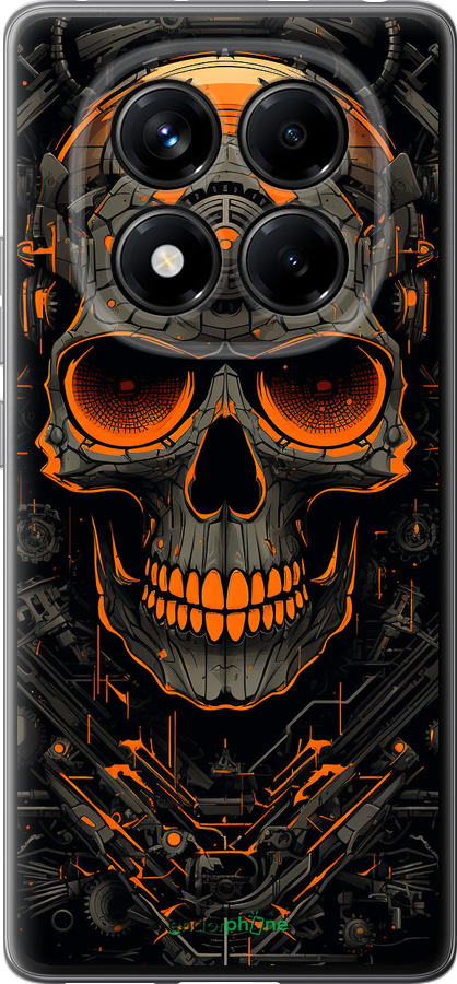 Силиконовый чехол Череп для Xiaomi Redmi Note 14 Pro 4G - 5952u-3808 изображение 