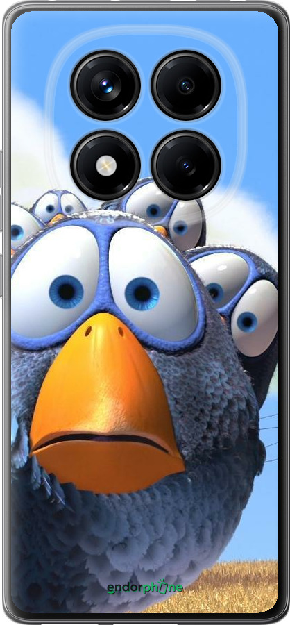 Силиконовый чехол Angry Birds для Xiaomi Redmi Note 14 Pro 4G - 6008u-3808 изображение 